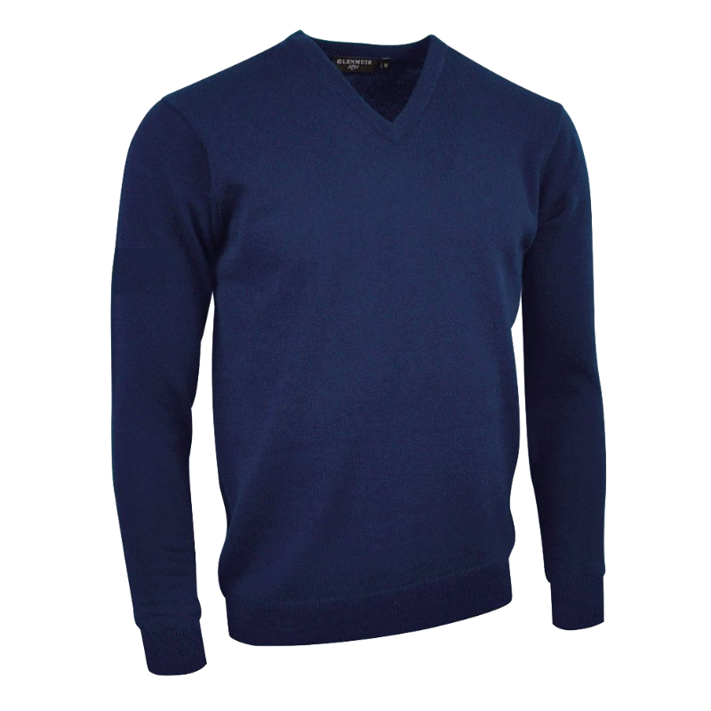 Glenmuir Mens Lomond Lambswool V Neck Golf Sweater MKL5900VN